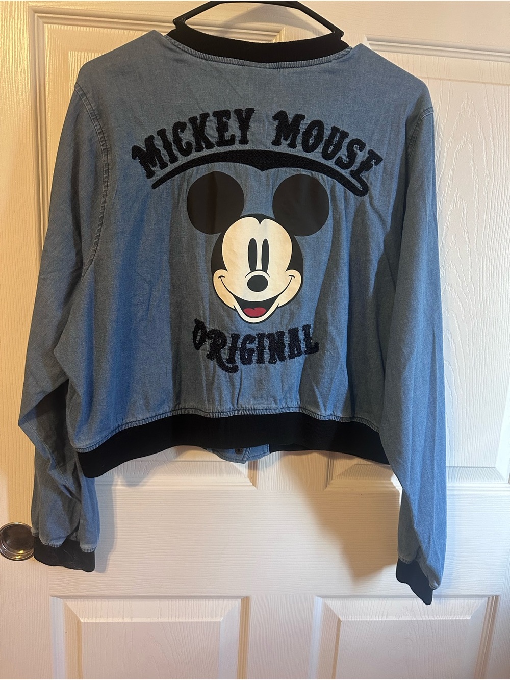 Mickey Mouse Original Denim-Style Varsity Jacket